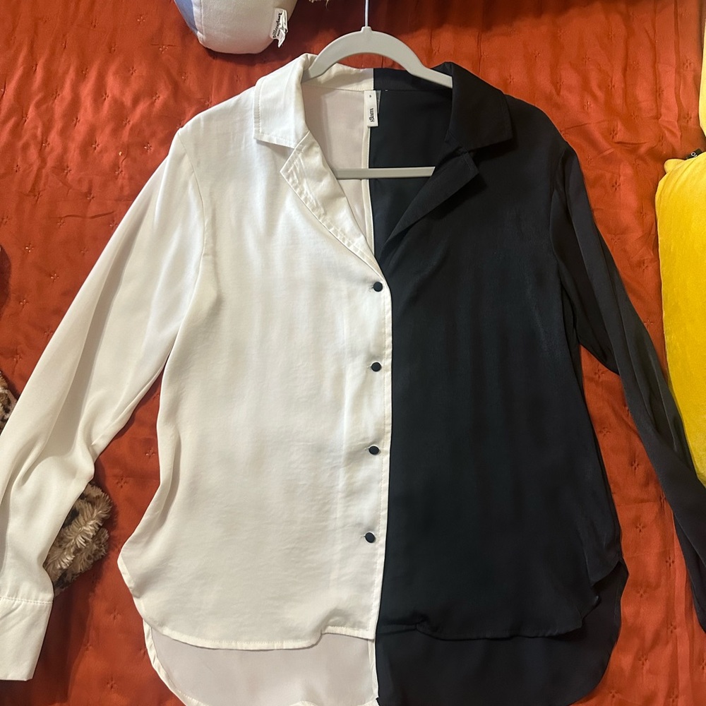 Black and White Women's Top